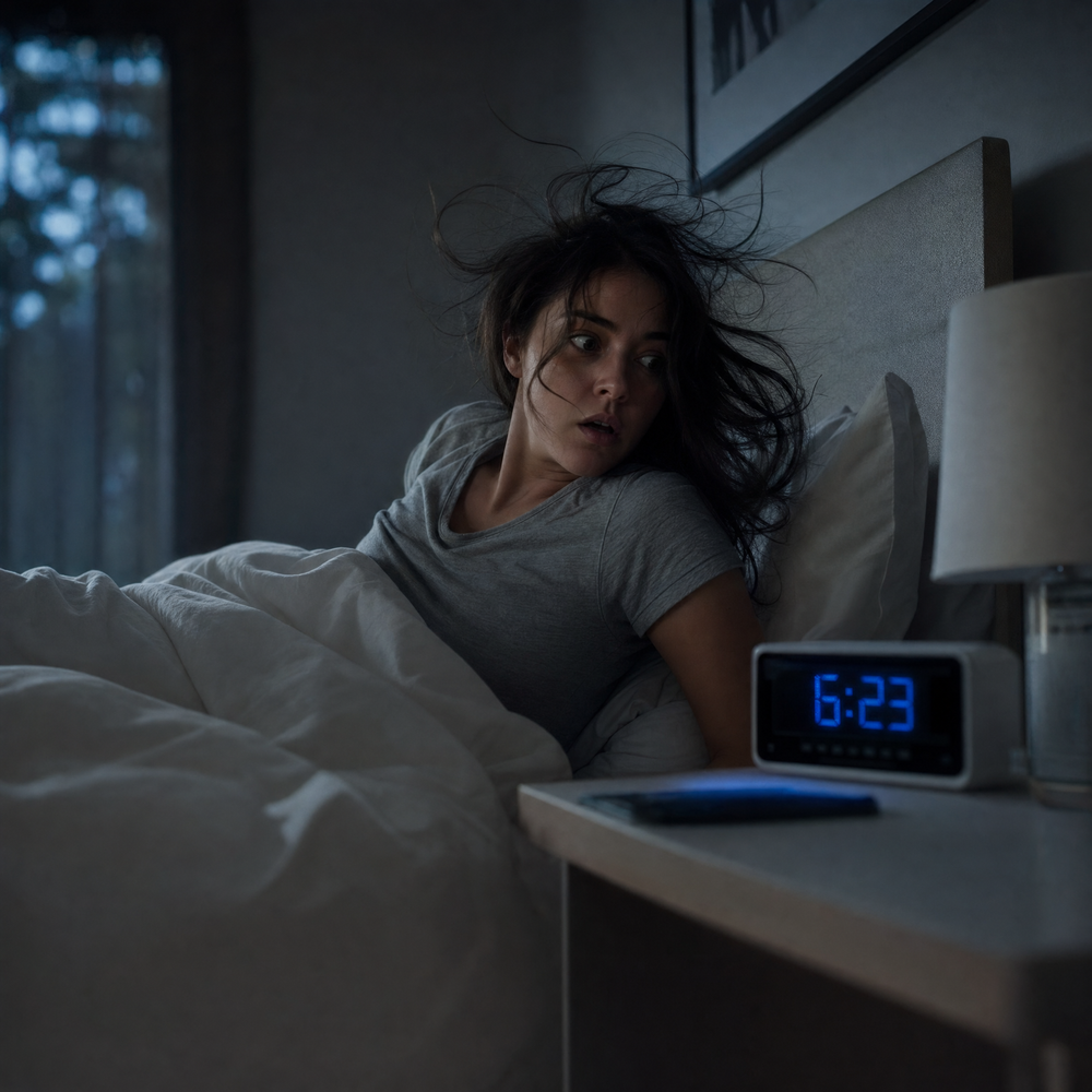 You're not being woken up. You're being startled awake.