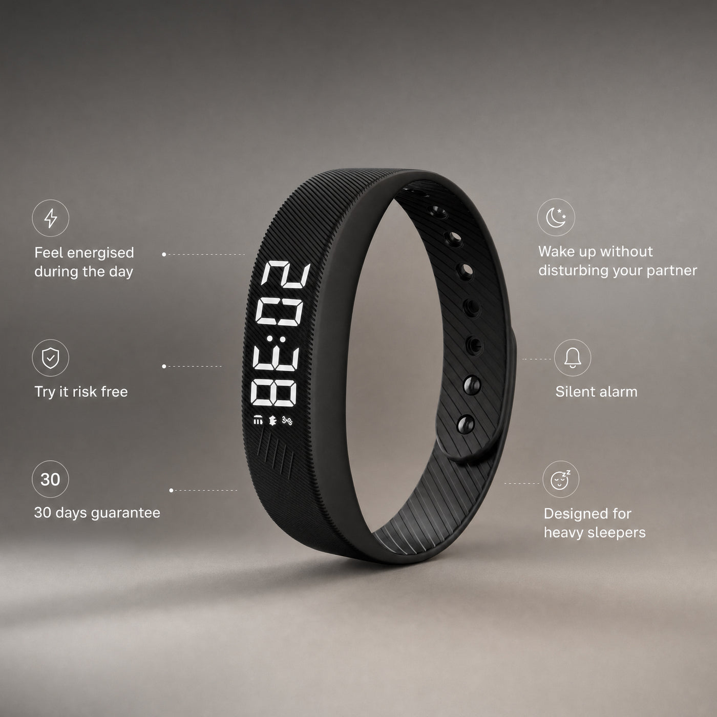 Waky Hush — Silent Vibrating Alarm