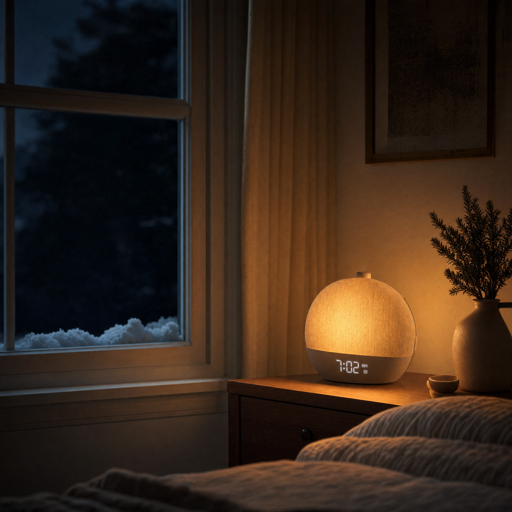 You live in Canada. The sun doesn't show up for work until 8 AM.