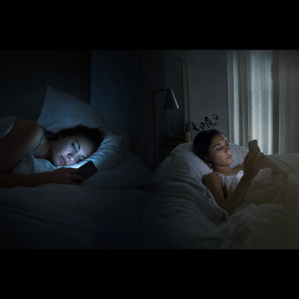 Your phone steals your sleep twice — the night before, and the morning after.