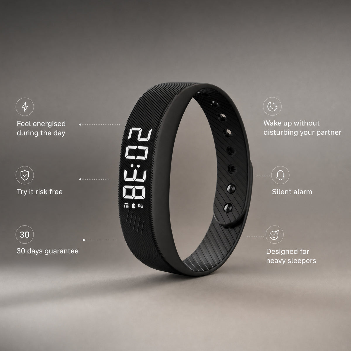 Waky Hush — Silent Vibrating Alarm